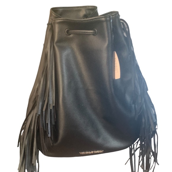 🚩SOLD🚩 NWT Victoria's Secret Limited Edition 2015 Fringe Faux Leather Tote Bag - Picture 6 of 9